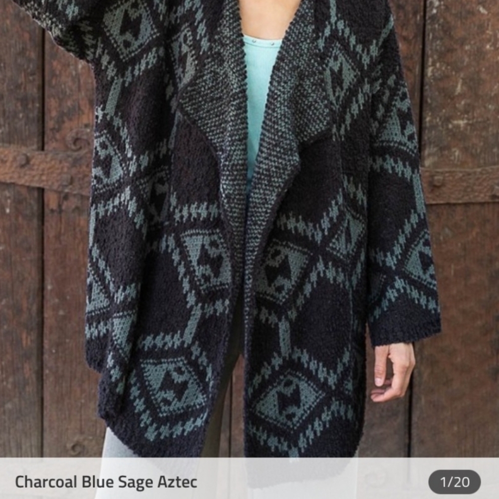 POL‎ Aztec Chunky Knit Oversized Sweater Cardigan Size S Western Southwestern - Picture 14 of 14